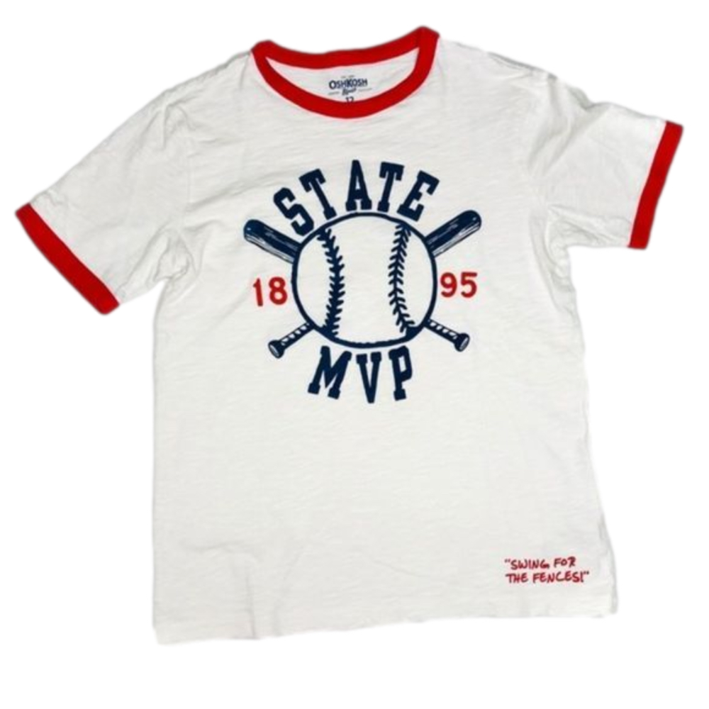 𝅺oshkosh B’Gosh State MVP Retro Baseball T-shirt